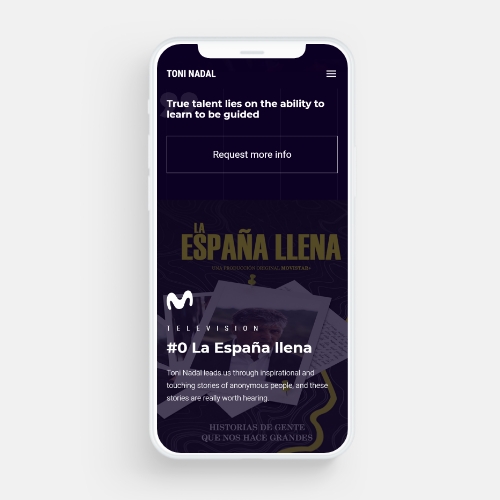 Diseño e implementación de un site bilingüe y responsive para promocionar la figura de Toni Nadal en su faceta de conferenciante