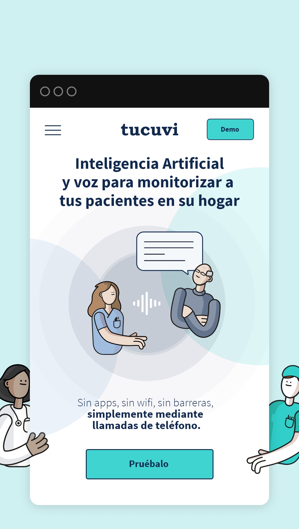 Tucuvi es una plataforma de inteligencia artificial que monitoriza a pacientes crónicos mediante llamadas de teléfono