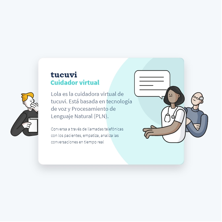 Tucuvi es una plataforma de inteligencia artificial que monitoriza a pacientes crónicos mediante llamadas de teléfono